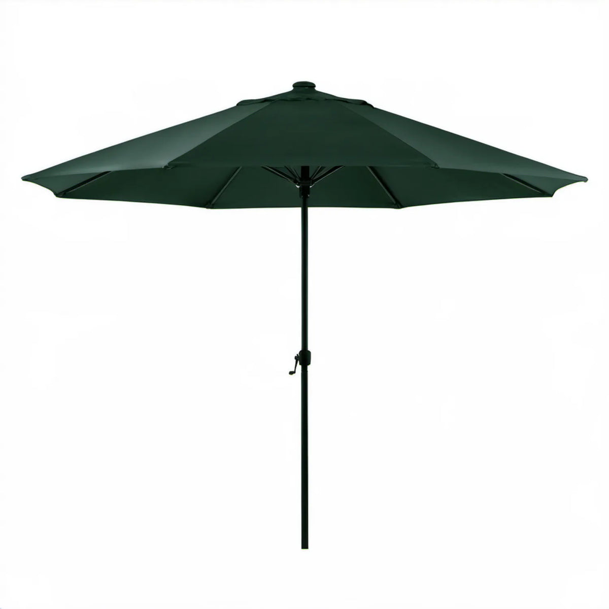 Parasol ogrodowy okrągły Ø300 cm, wysokość 245 cm, ciemnozielony/czarny